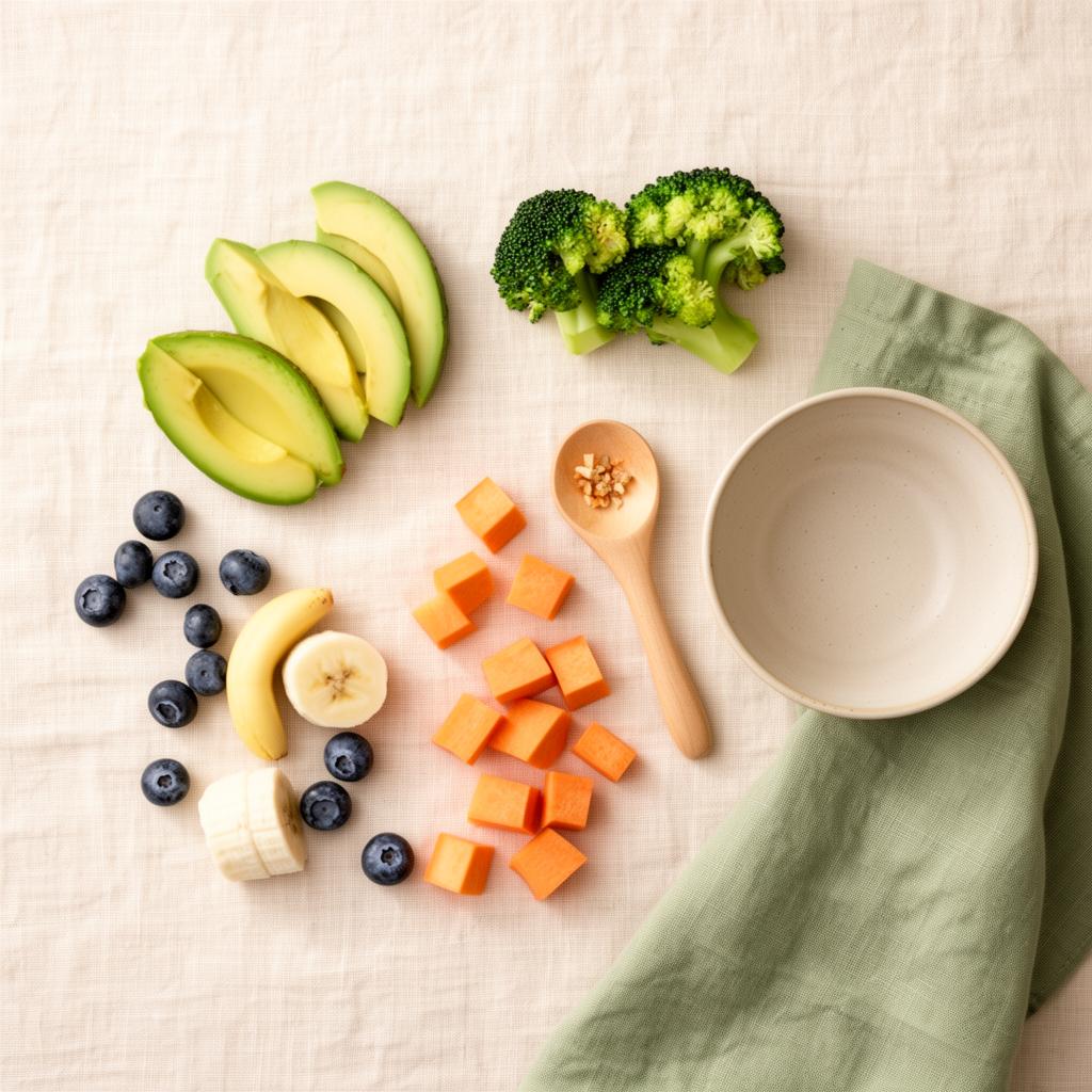 Frutas e legumes para introdução alimentar